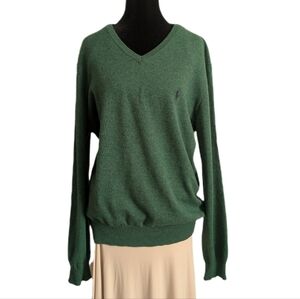 Polo Ralph Lauren Vintage Poetcore Classic Forest Green Merino Wool Sweatshirt
